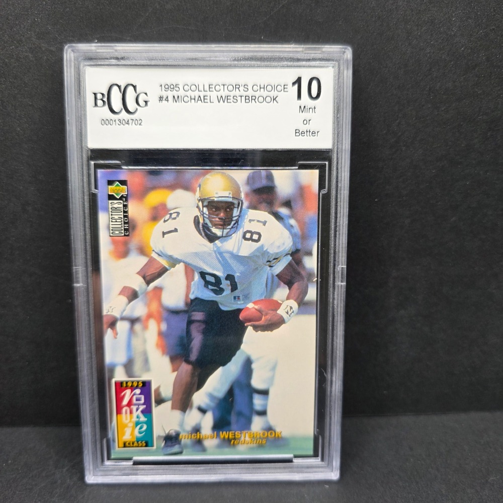 Upper Deck Michael‎ Westbrook Football Card 1995 Rookie BCCG 10